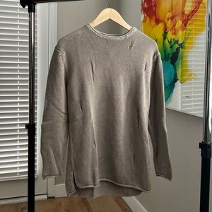 Distressed sweatshirt